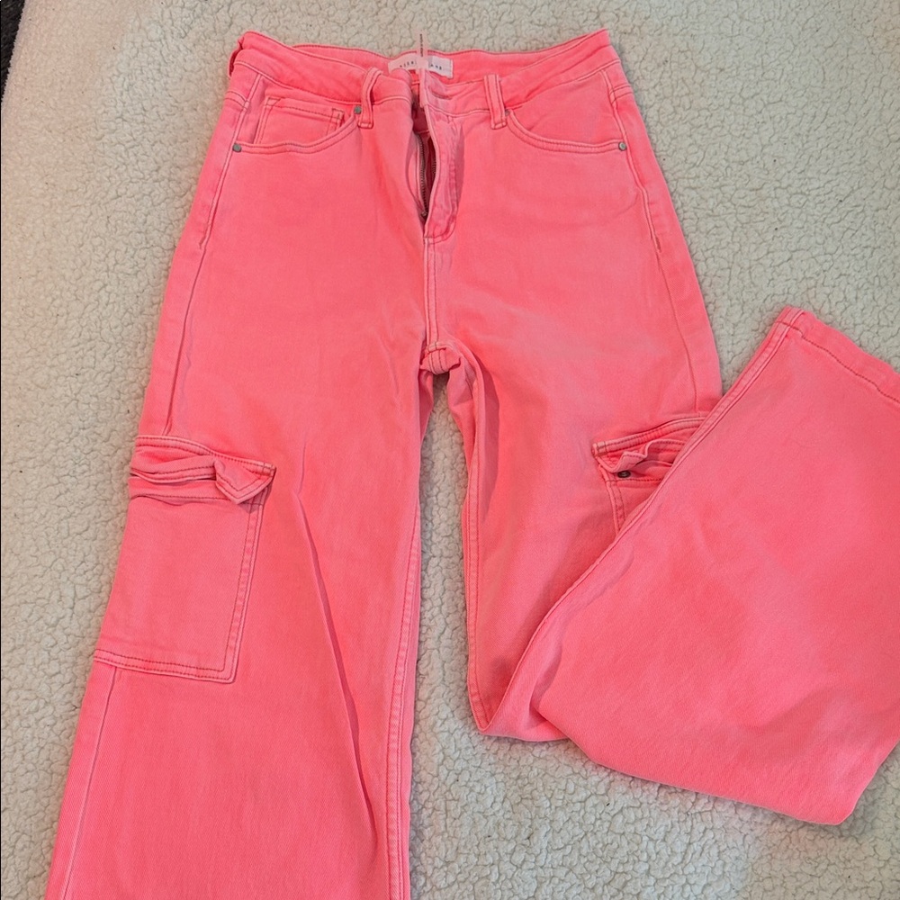 Women's Pink Wide Leg Pants